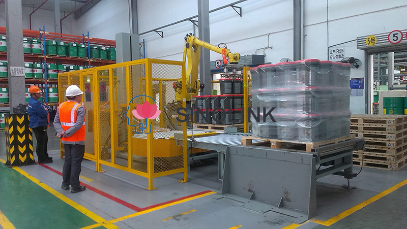 Полностью автоматическая упаковочная машина с поворотным столом