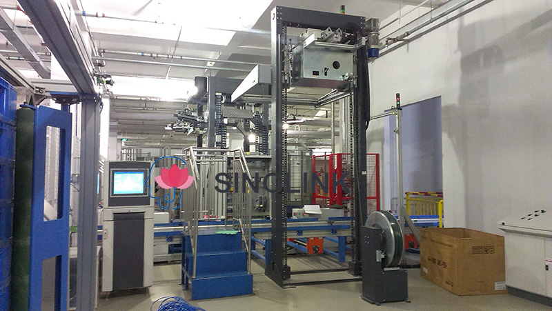 Горизонтальная полностью автоматическая обвязочная машина для поддонов