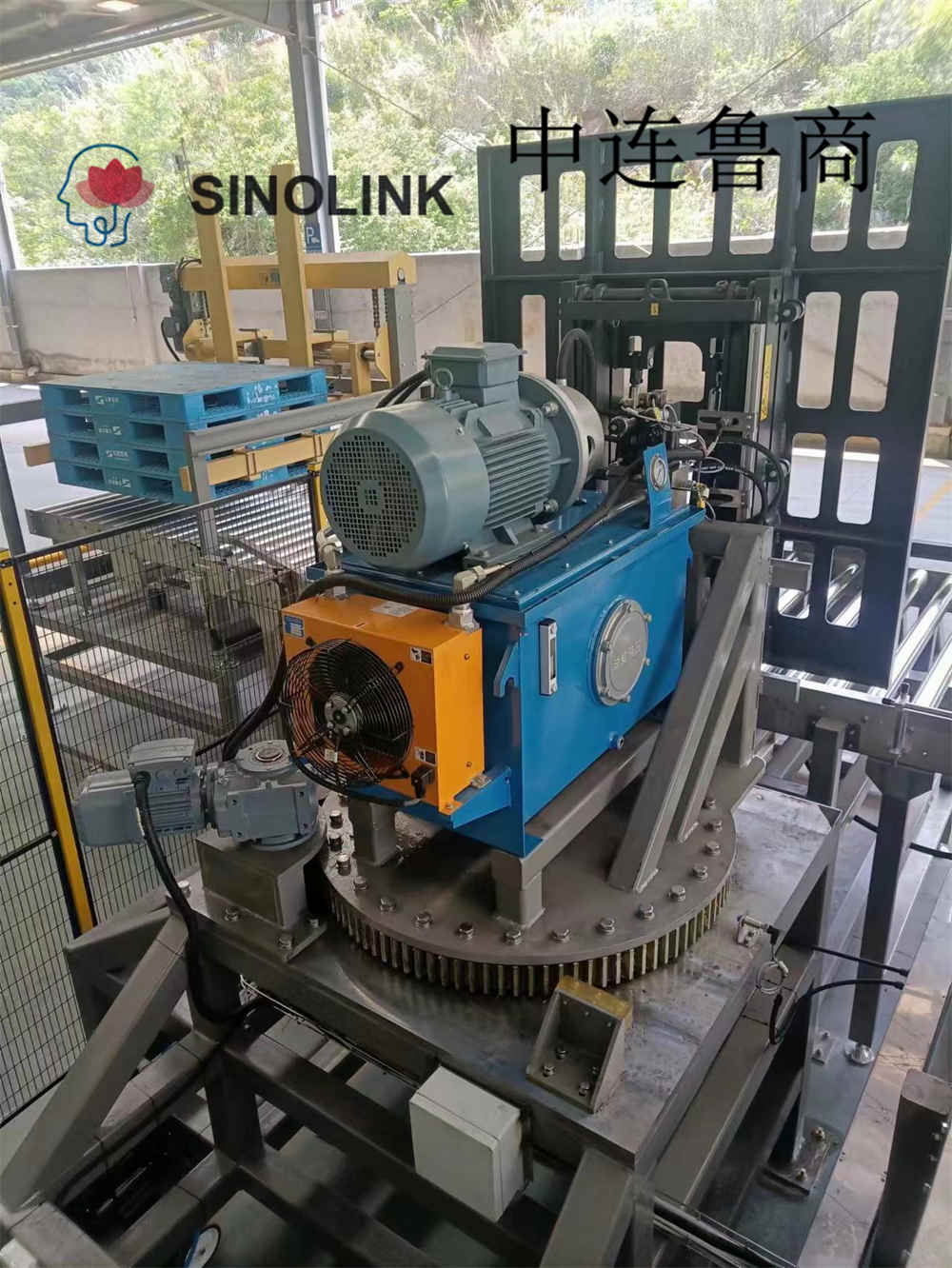 Полностью автоматический паллетизированный толкатель разделителя груза