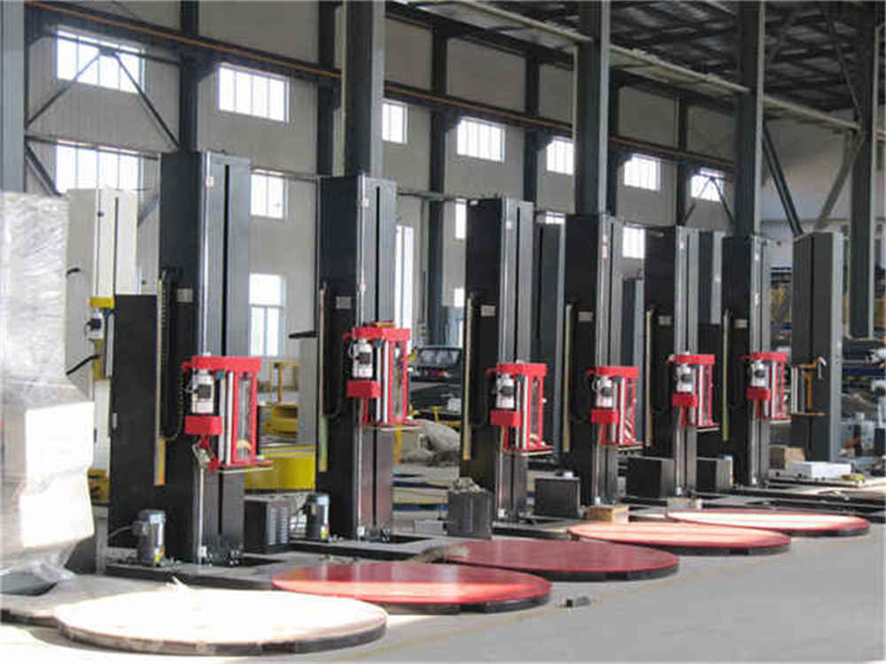 Полу автоматическая оберточная машина поддона