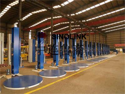 Полу автоматическая оберточная машина поддона