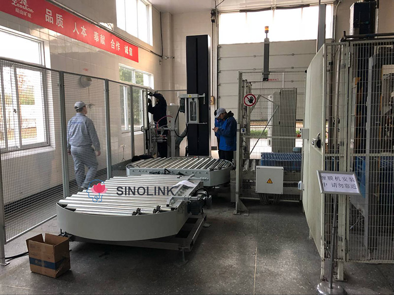 Полностью автоматическая упаковочная машина с поворотным столом Full Automatic Turntable Wrapping Machine