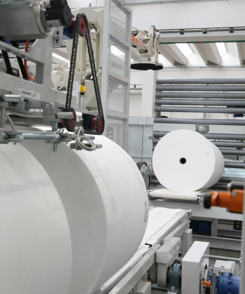 Автоматическая система транспортировки и упаковки нетканых материалов Non Woven Fabric Automatic Conveying And Packaging System