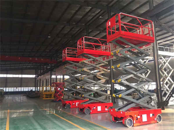 Wheeled Type Auto Propelled Scissors Aerial Working Lifting Platform Wheeled Type Auto Propelled Scissors Aerial Working Lifting Platform