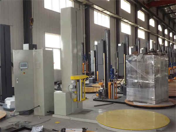 Стандартная машина для упаковки поддонов с предварительной растяжкой для продажи Standard Pre-stretch Pallet Wrapper Machine For Sales