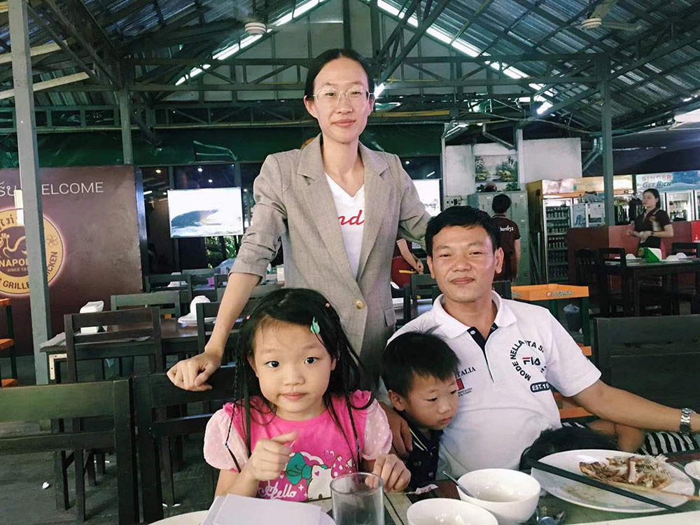 Visiting Laos Customer For New Projects Of Auto Rotary Arm Stretch Wrapper